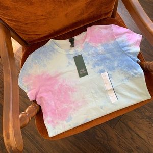Tye Dye Wild Fable Boxy Fit Cropped Tee